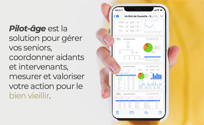 Pilot-âge est la solution pour gérer vos seniors, coordonner aidants et intervenants, mesurer et valoriser votre action pour le bien vieillir.